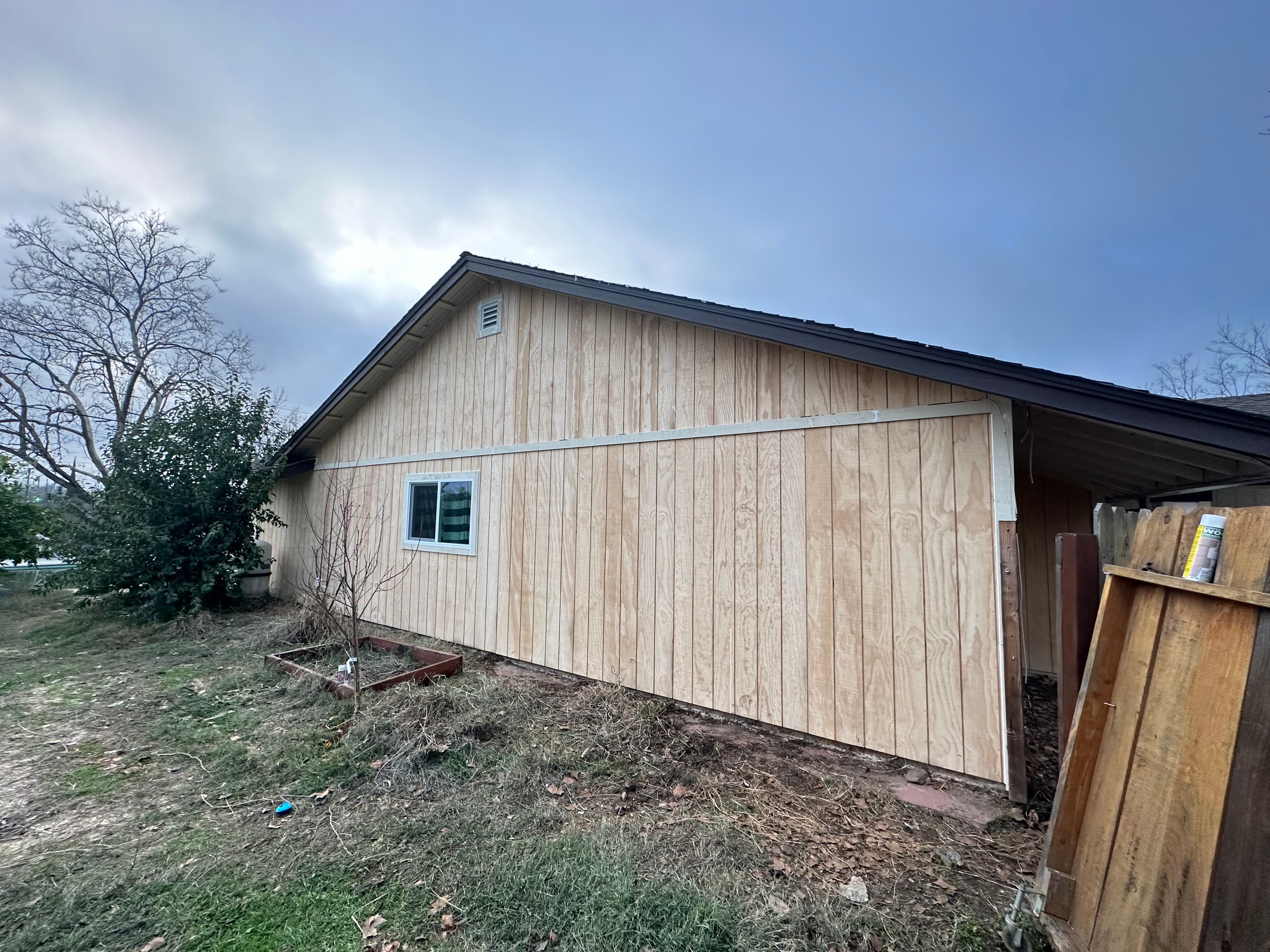 Board and batten siding installation on residential home in Sacramento, CA by NorCal Exteriors