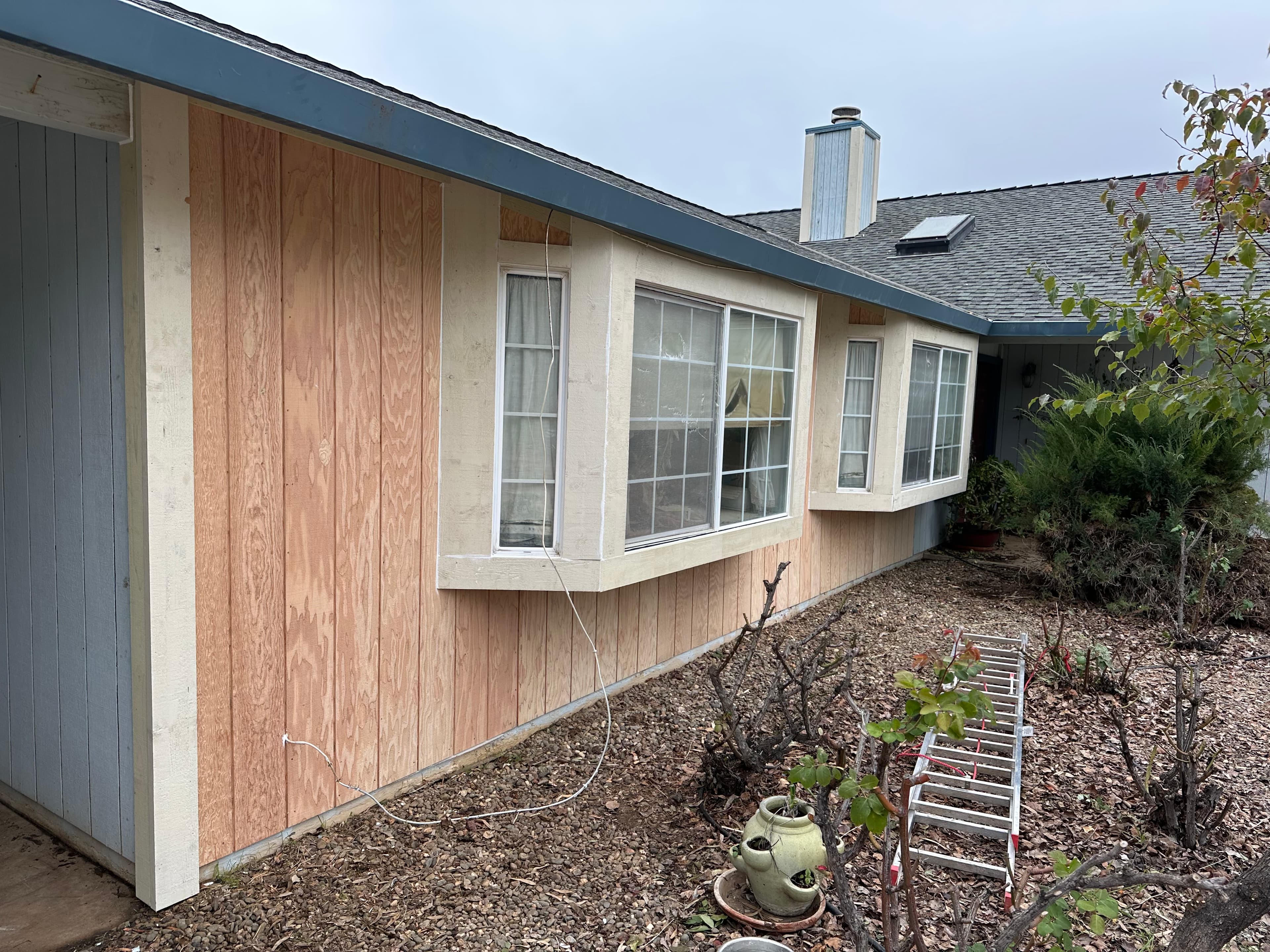 Board and batten siding repanel on residential home in Sacramento, CA by NorCal Exteriors
